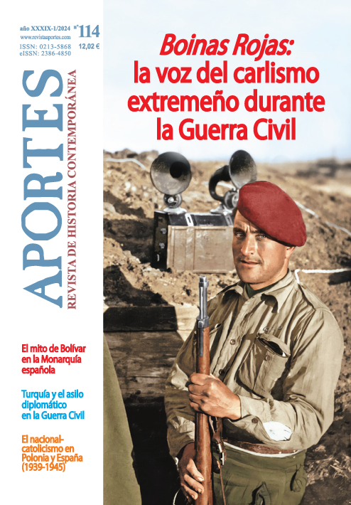 Aportes. Revista de Historia Contemporánea. Año XXXIX nº 114 (1/2024)